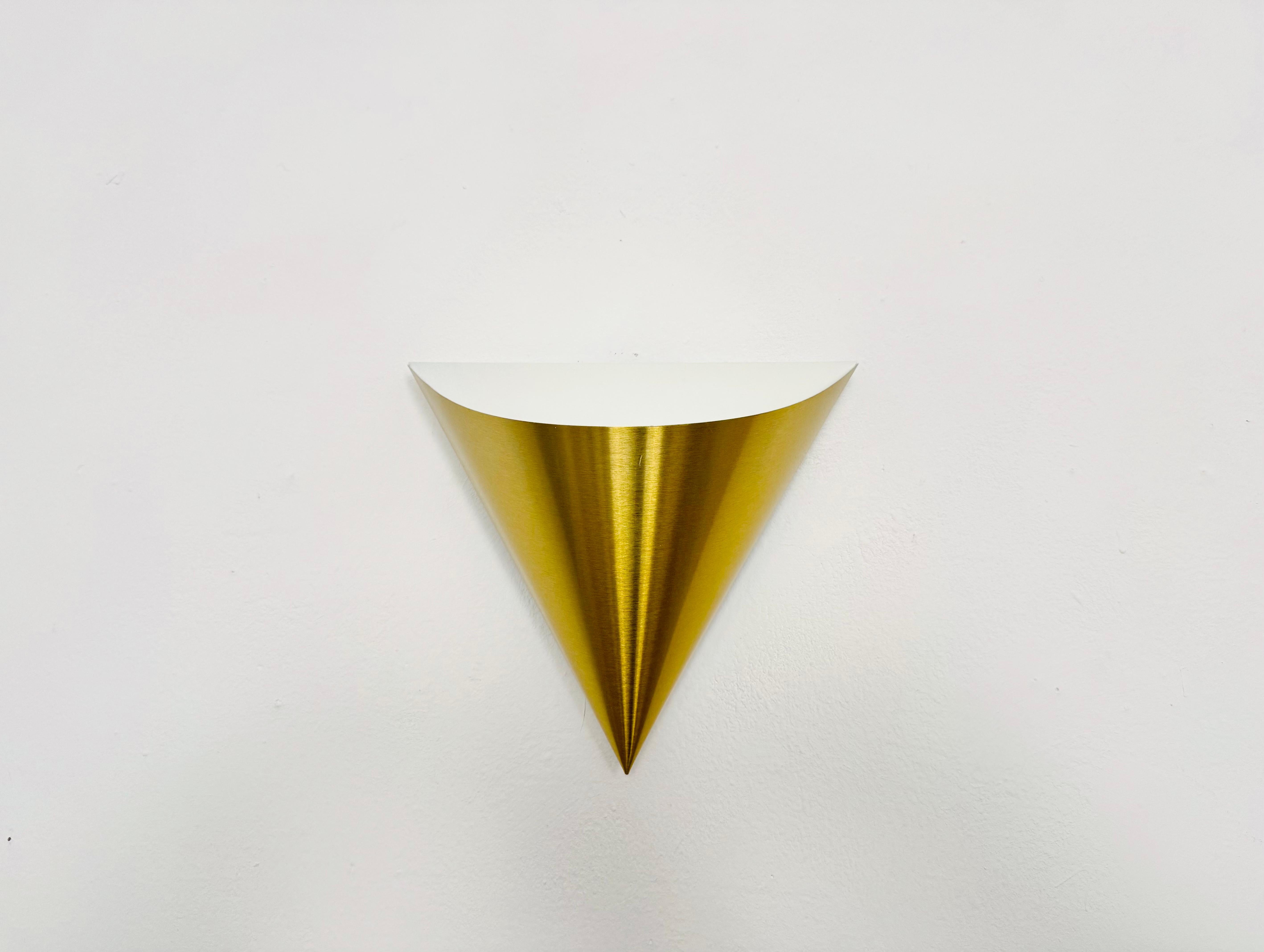Ère spatiale Ensemble de 4 lampes murales Golden Space Age de Dieter Witte pour Staff en vente