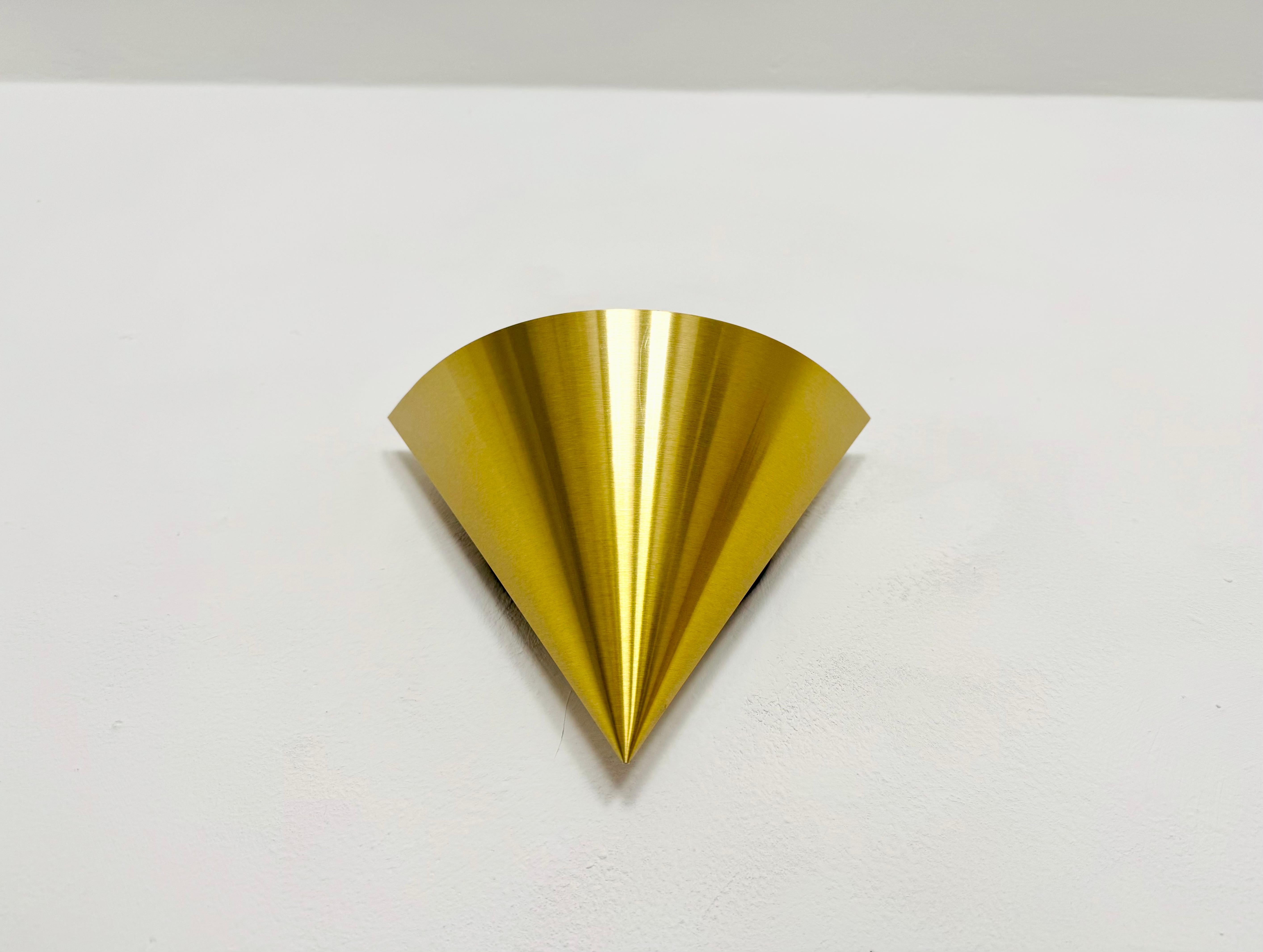 Allemand Ensemble de 4 lampes murales Golden Space Age de Dieter Witte pour Staff en vente