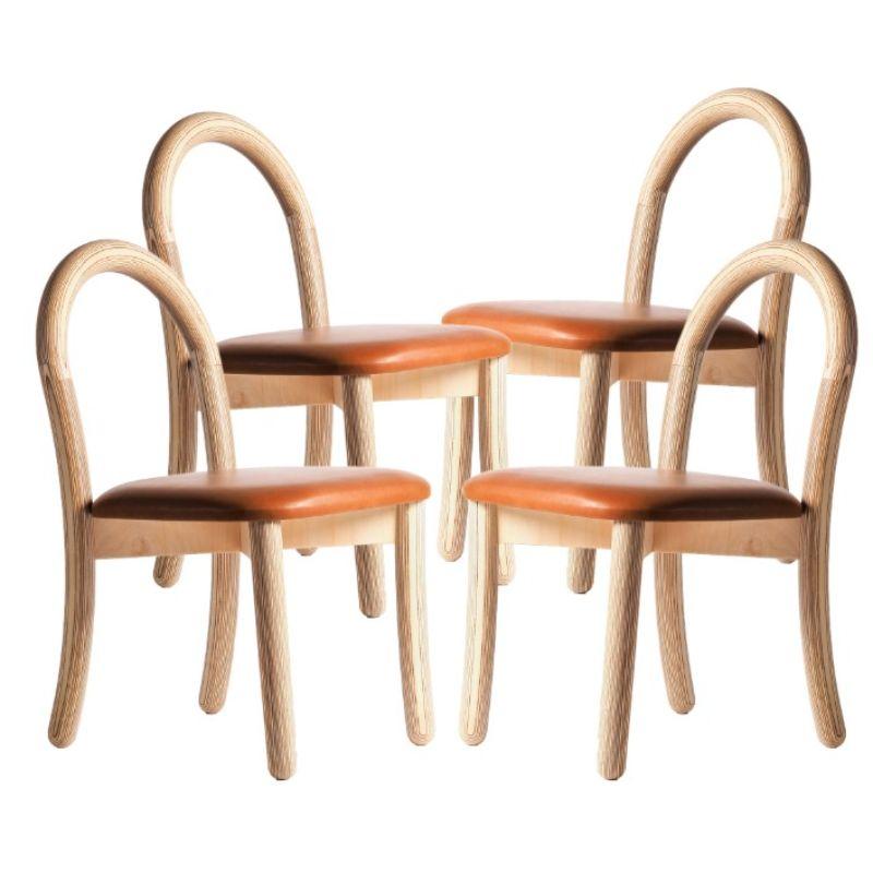 Set of 4, Goma Dining Chairs by Made By Choice For Sale 1