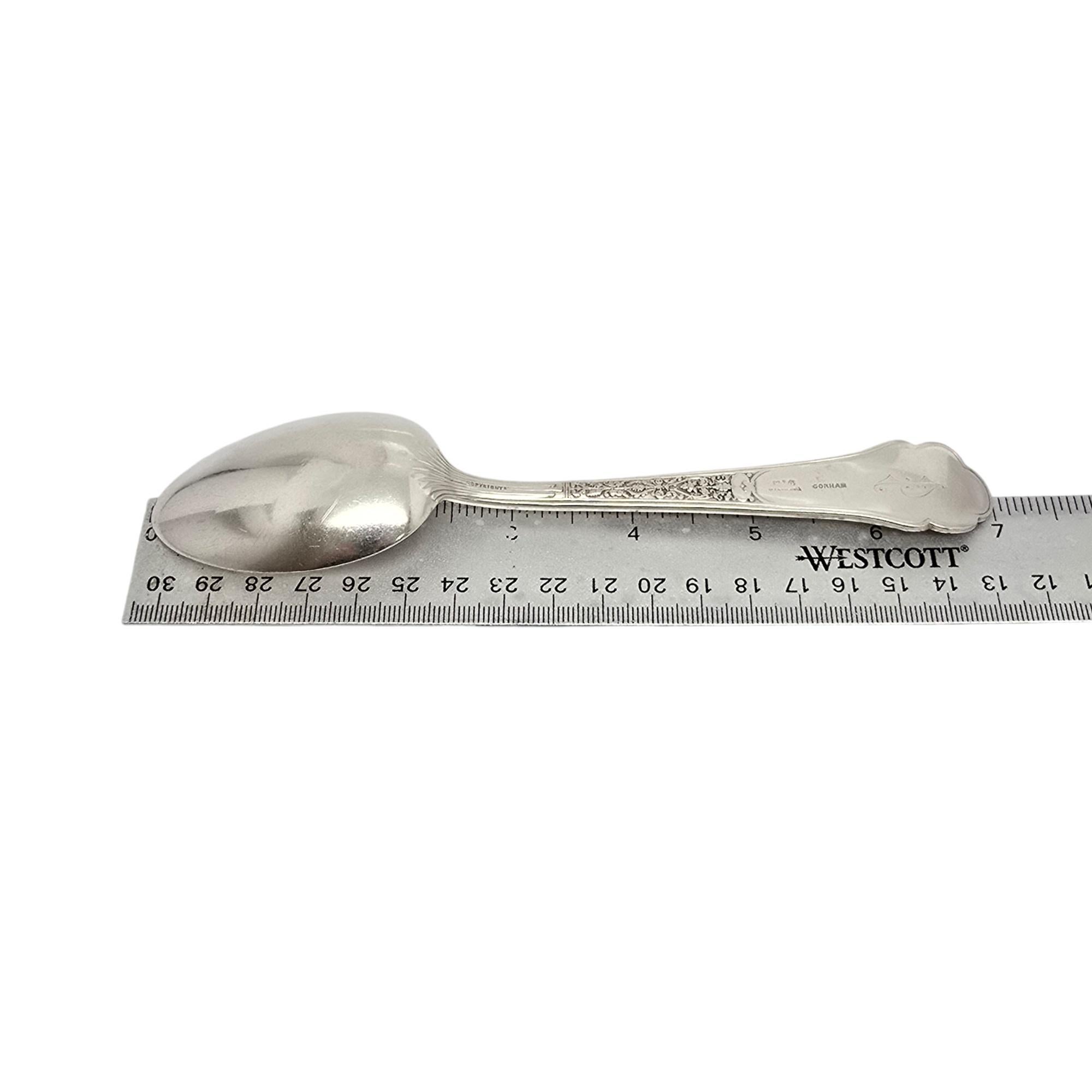 Set von 4 Gorham Medici-Dessert-/Suppenlöffeln aus altem Sterlingsilber mitMono 7