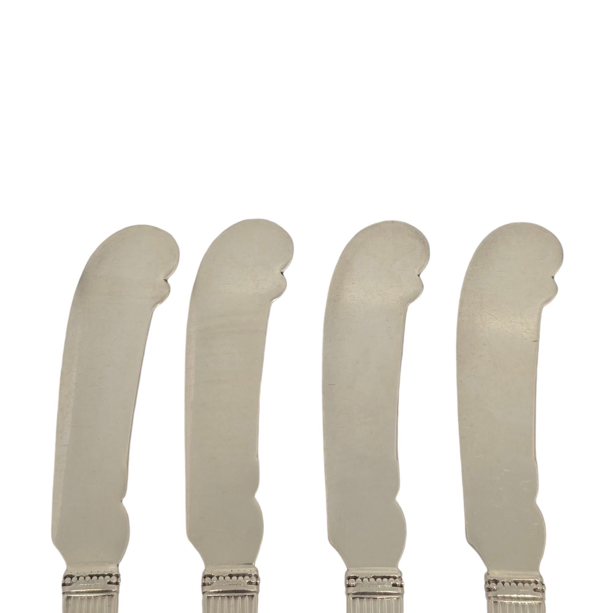 Set di 4 spargitori Gorham Medici Old Sterling Silver a manico piatto da 6,5