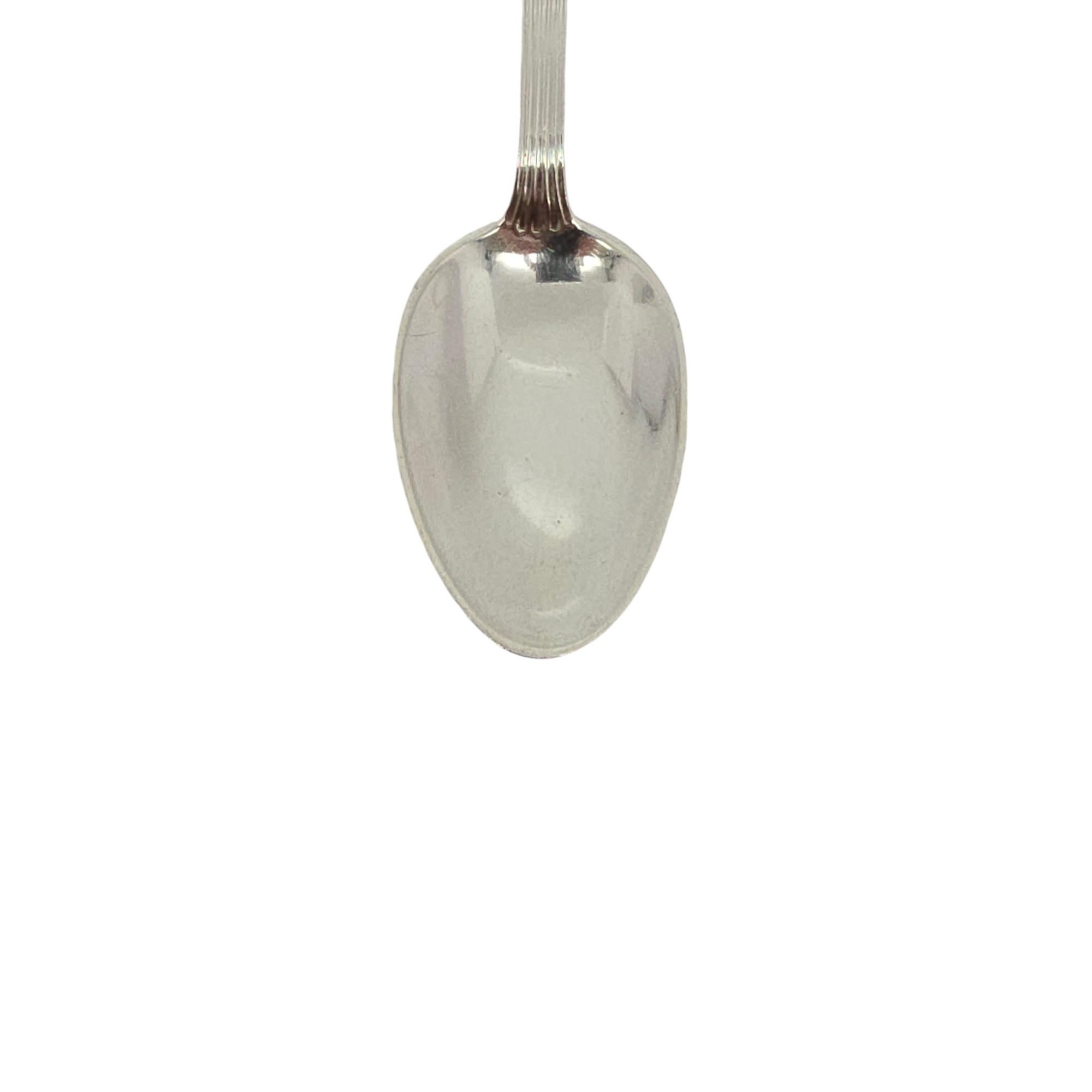 Set di 4 cucchiaini da tè Gorham Medici Old Sterling Silver c/Mono  5 7/8