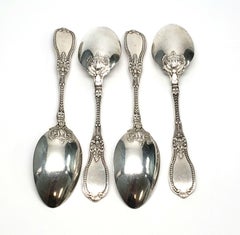 Set of 4 Gorham Mythologique Sterling Silver Teaspoons No Monogram