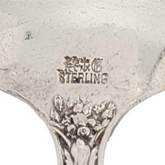 Set of 4 Gorham Versailles Sterling Round Bowl Soup Bouillon Spoons W/ Monogram