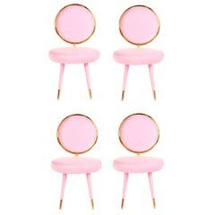 Set of 4 Graceful Dining Chairs, Royal Stranger