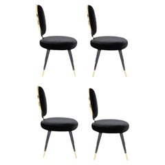 Anmutiges Set aus 4 Esszimmerstühlen, Royal Stranger