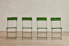 Set of 4 Green French Bistro Chairs