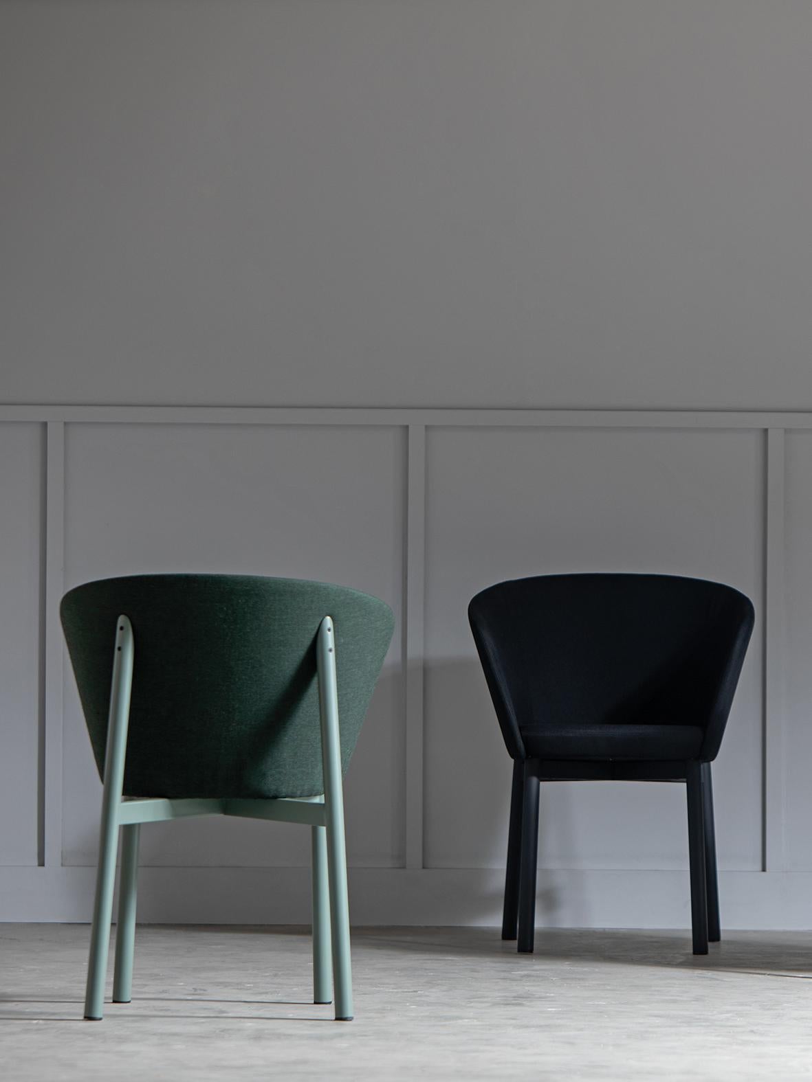 Set of 4 Green Residence Bridge Armchair by Kann Design In New Condition For Sale In Geneve, CH