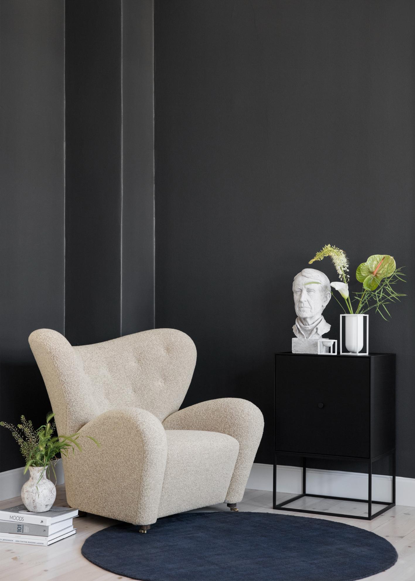 Autre Ensemble de 4 fauteuils Hallingdal gris The Tired Man Lounge Chair de Lassen en vente