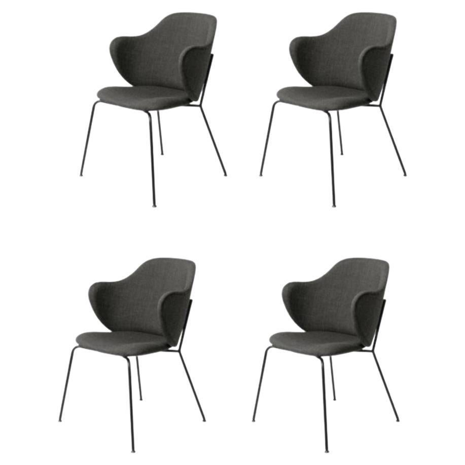 Set of 4 Grey Remix Lassen Chairs by Lassen For Sale