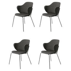Set of 4 Grey Remix Lassen Chairs by Lassen