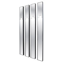 Set of 4 "Gronda" Modular Mirrors by Luciano Bertoncini, Elco, Italy, 1970s