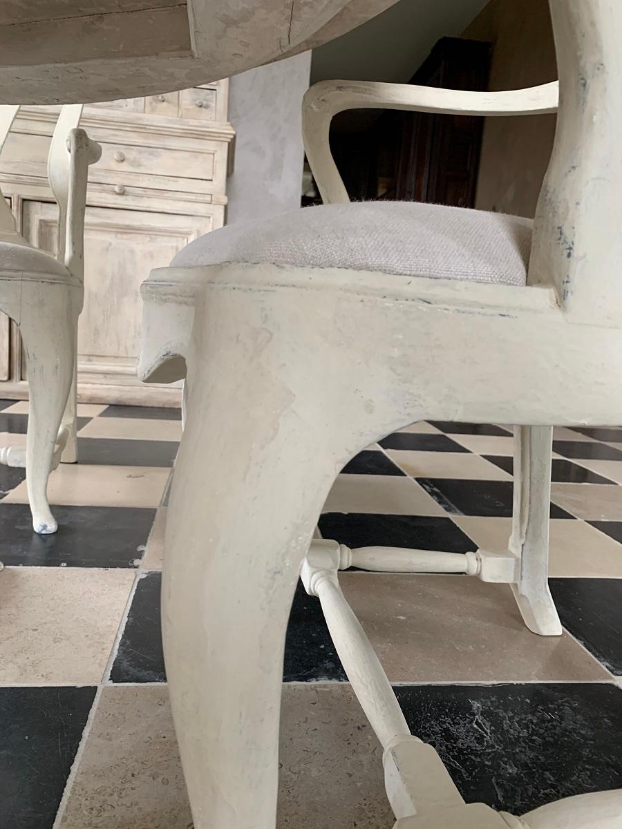 Set of 4 Gustavian Style Armchairs In New Condition In Vosselaar, BE