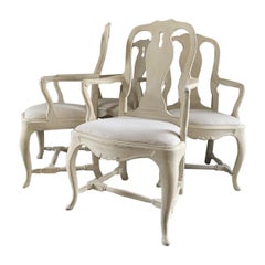 Set of 4 Gustavian Style Armchairs