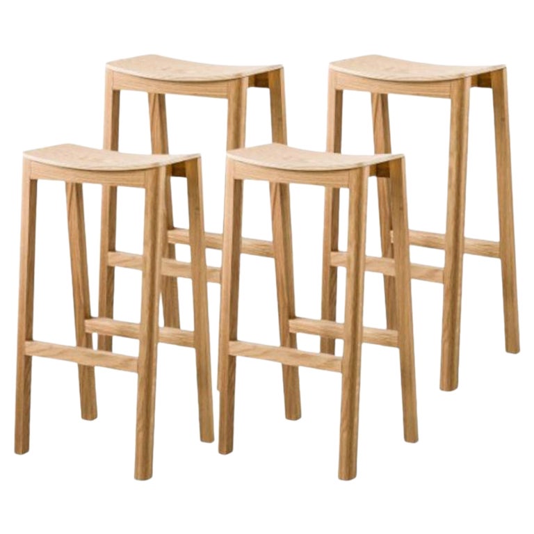 Set of 4, Halikko Bar Stools, Tall by Made by Choice For Sale