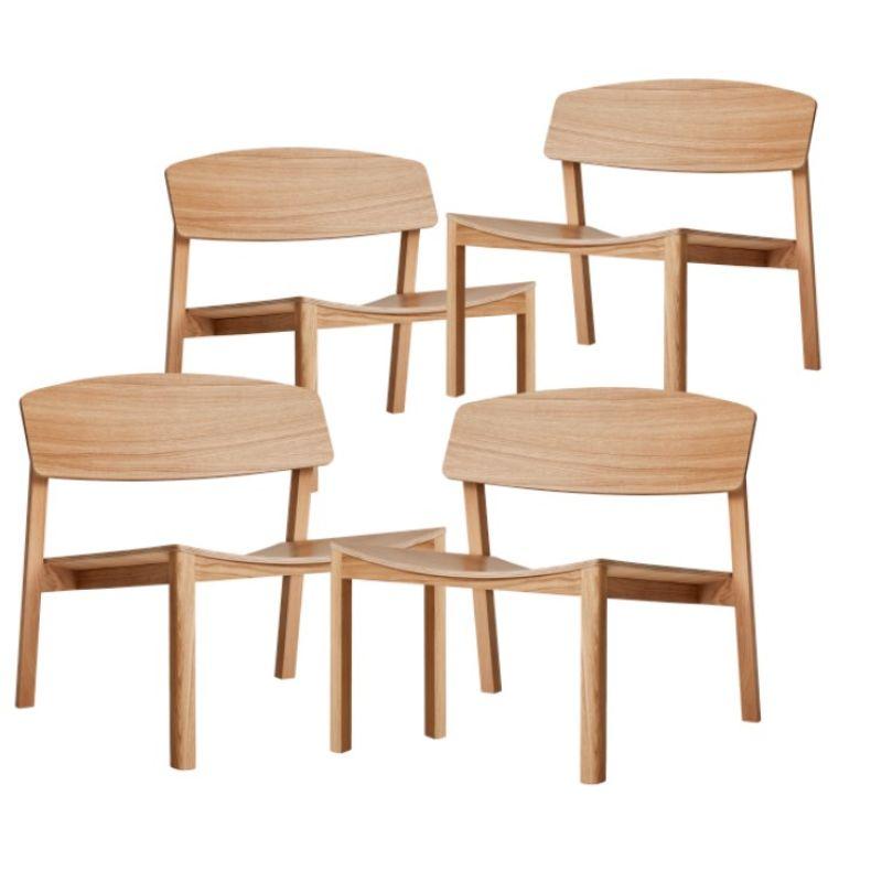 Set of 4, Halikko Launge, Oak by Made by Choice For Sale 8