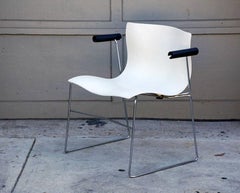 Conjunto de 4 sillones pañuelo de Massimo Vignelli para Knoll