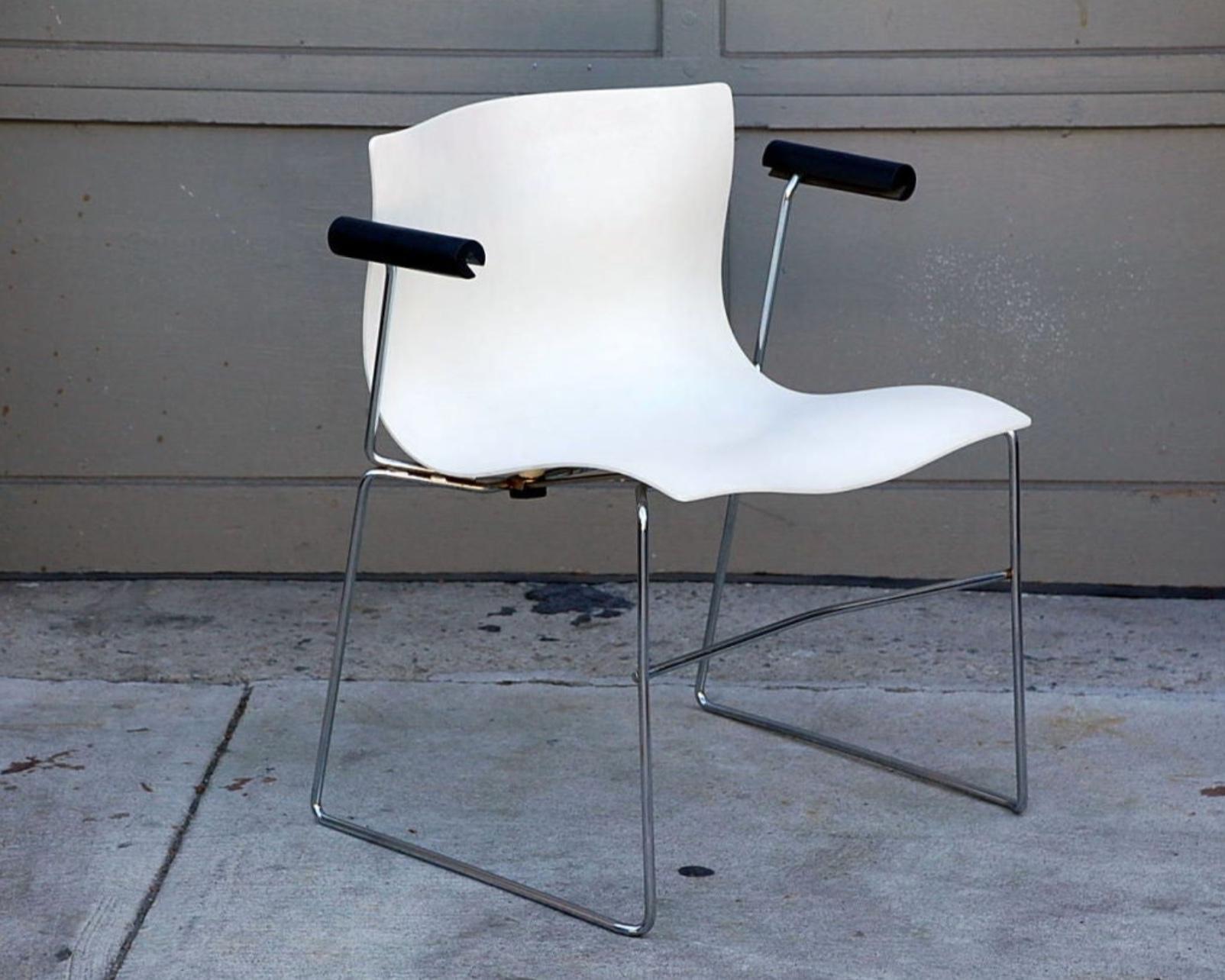 Americano Set di 4 poltrone a fazzoletto di Massimo Vignelli per Knoll in vendita