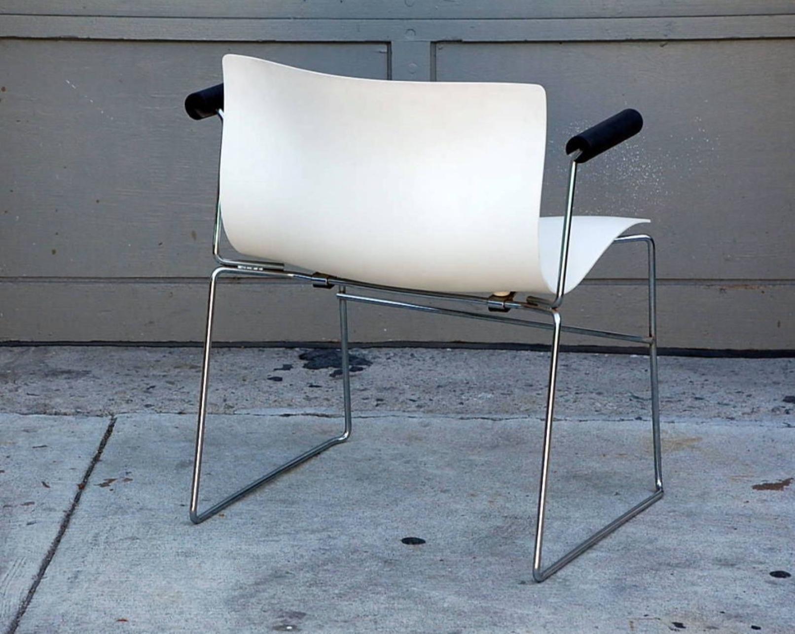 Fin du 20e siècle Ensemble de 4 fauteuils Handkerchief de Massimo Vignelli pour Knoll en vente
