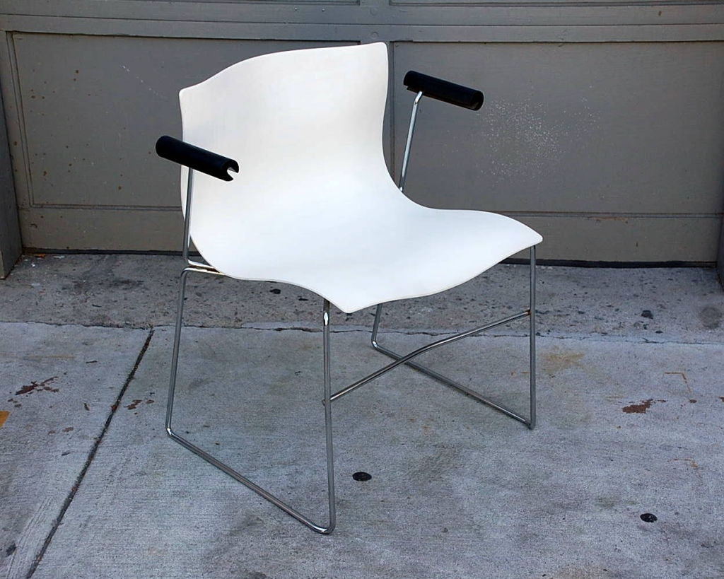 Set of 4 Handkerchief Armchairs by Massimo Vignelli for Knoll For Sale 1