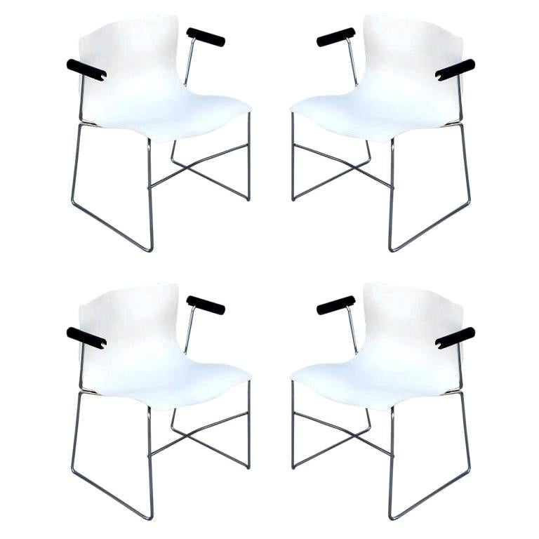 Set of 4 Handkerchief Armchairs by Massimo Vignelli for Knoll