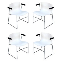 Retro Set of 4 Handkerchief Armchairs by Massimo Vignelli for Knoll