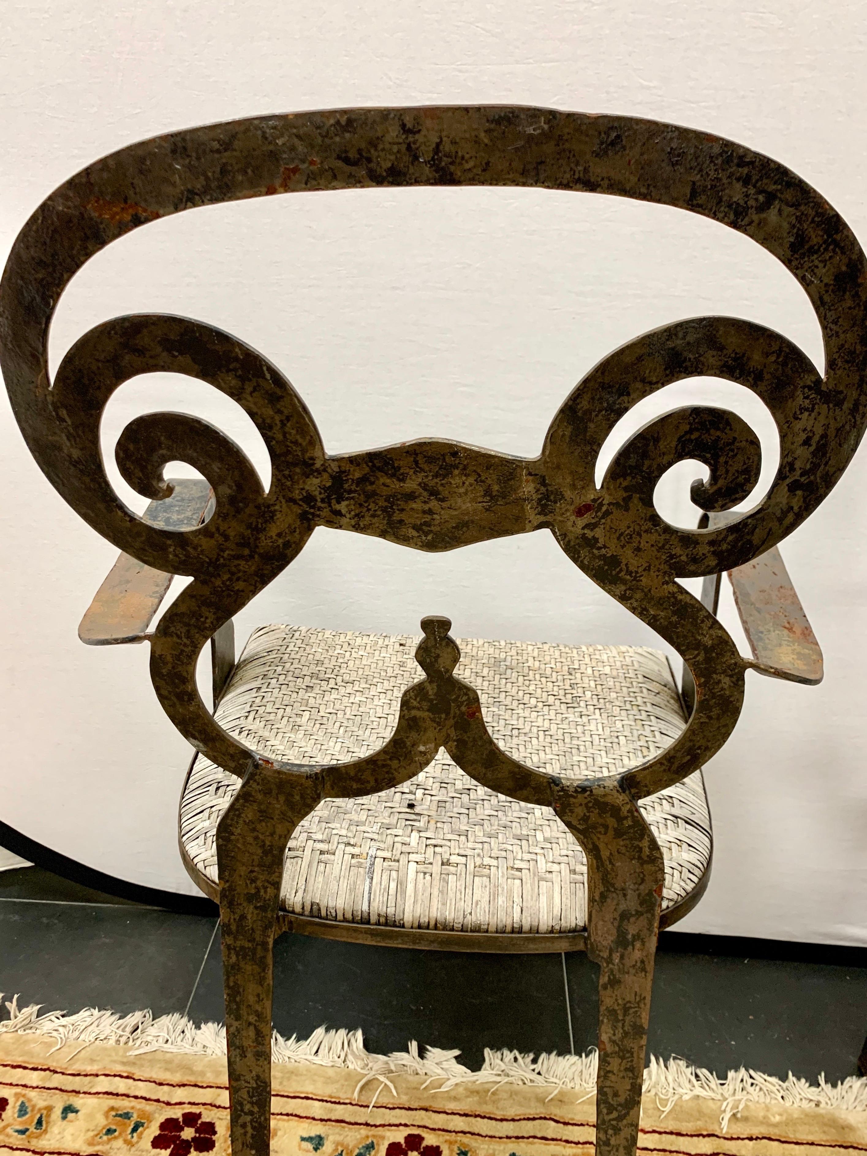 cast iron dining chairs