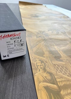 Set of 4 Handpainted Panels “Telemachus” by Dessin Fournir