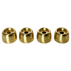 Set of 4 Hans Agne Jakobsson Brass Miniature L97 Taper Candlestick Holders 1960s