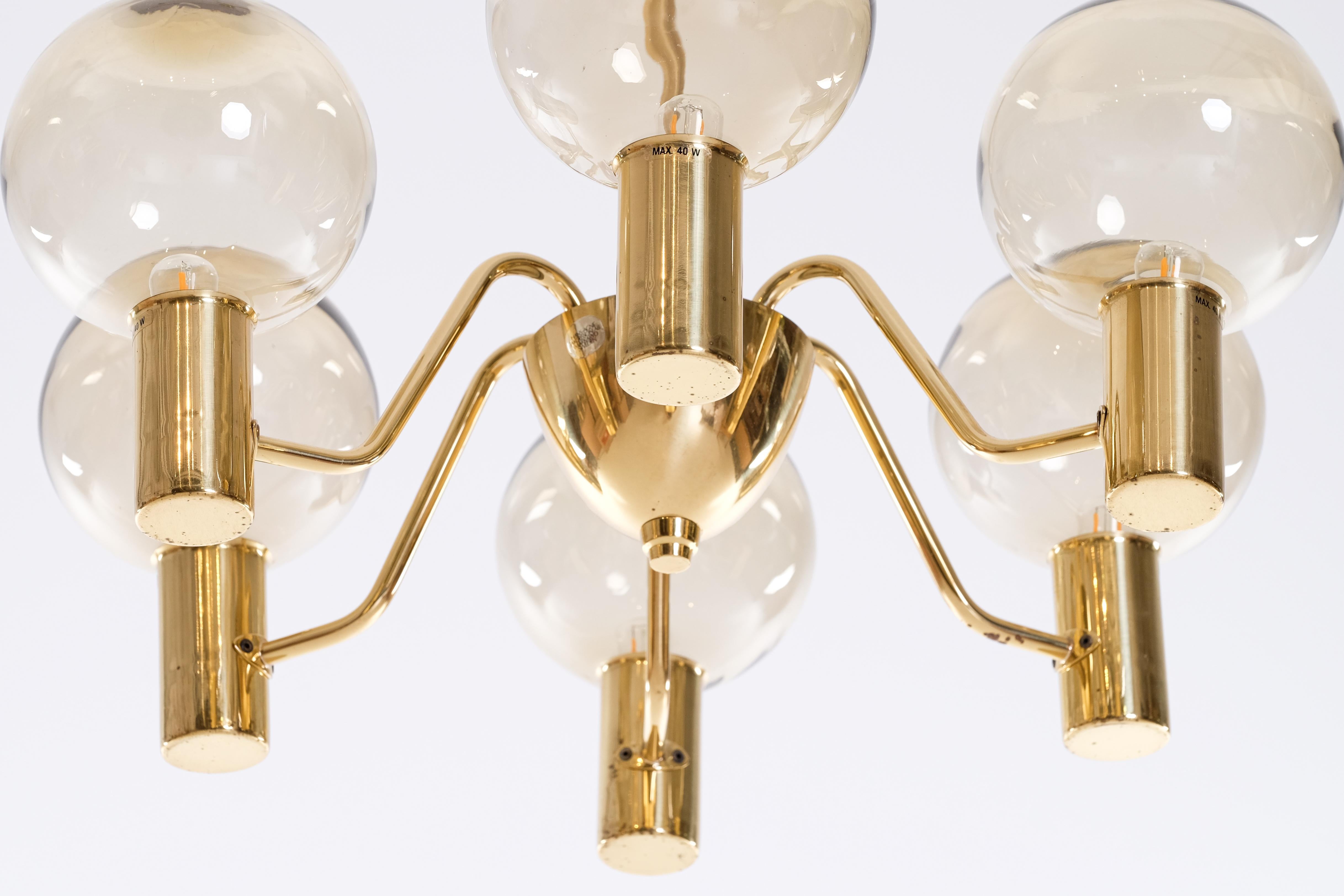 Swedish Set of 4 Hans-Agne Jakobsson Chandeliers T372/6 Patricia, 1960s For Sale