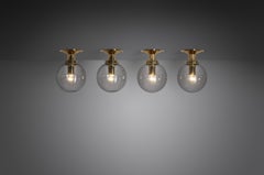 Set of 4 Hans-Agne Jakobsson "T-472" Ceiling Lamps for Markaryd, Sweden 1960s