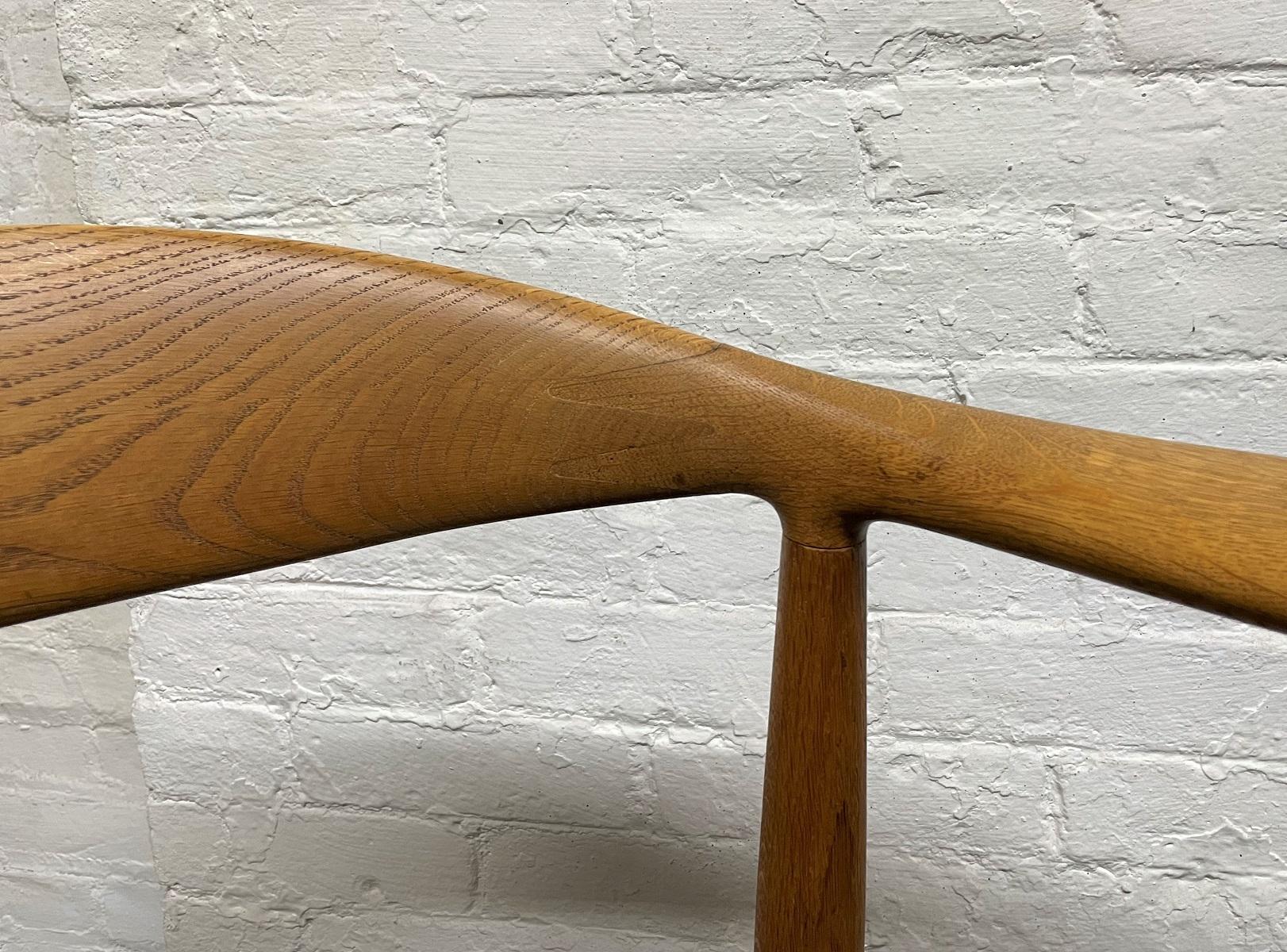 Set of 4 Hans Wegner Round Chairs for Johannes Hansen In Good Condition For Sale In New York, NY