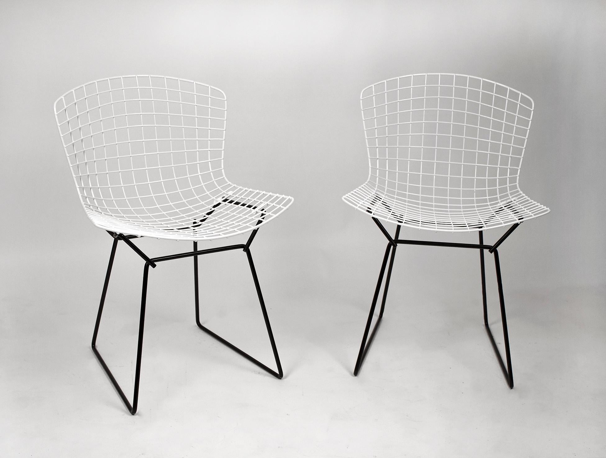 American Set of 4 Harry Bertoia for Knoll Vintage Side Chairs