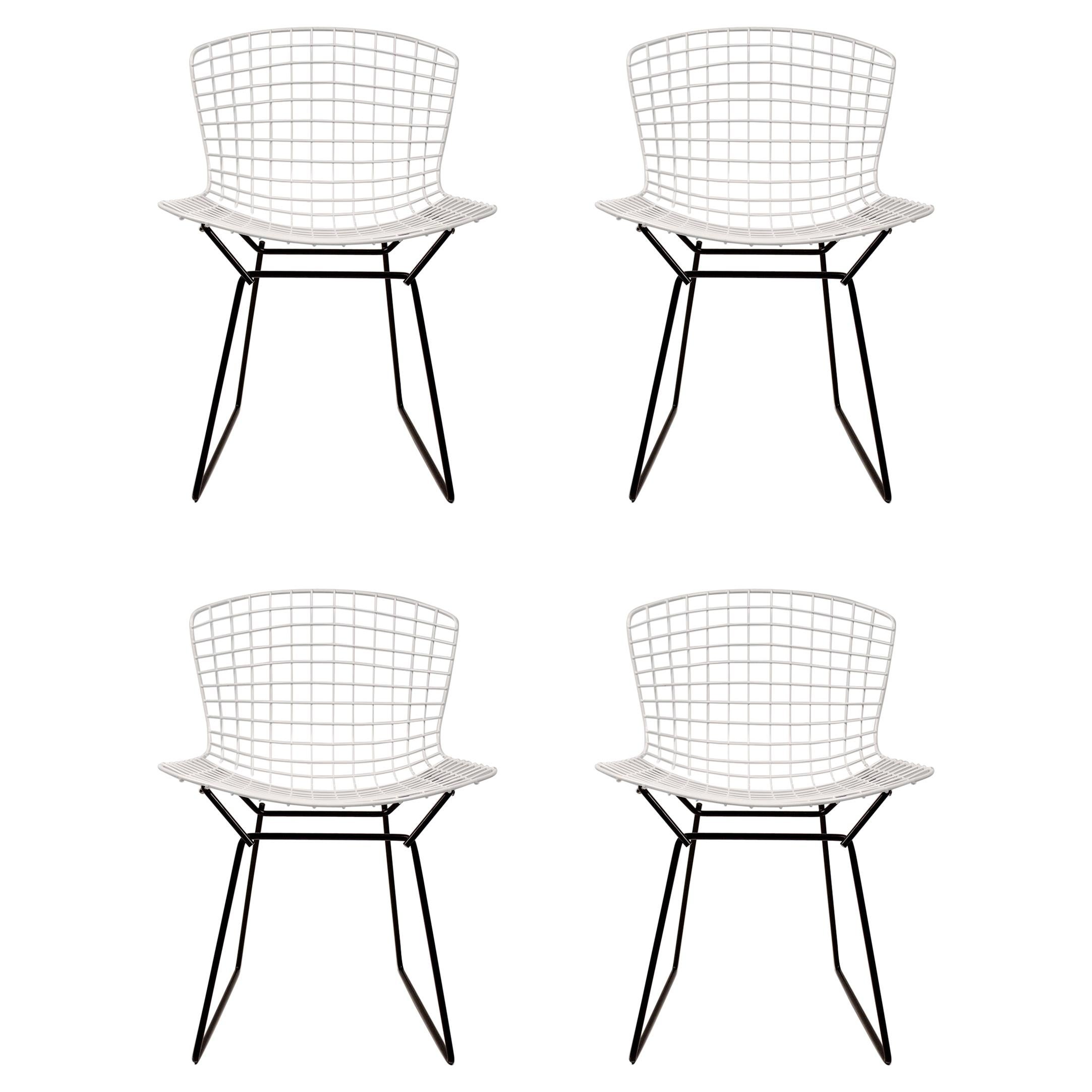 Original Vintage Bertoia Side Chair in Black at 1stDibs
