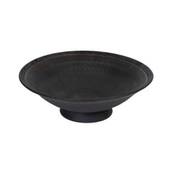 Set of 4 Helice Black Porcelain Bowl by Studio Cúze