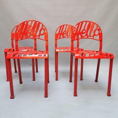 Set of 4 "Hello There" Chairs, Jeremy Harvey, Artifort