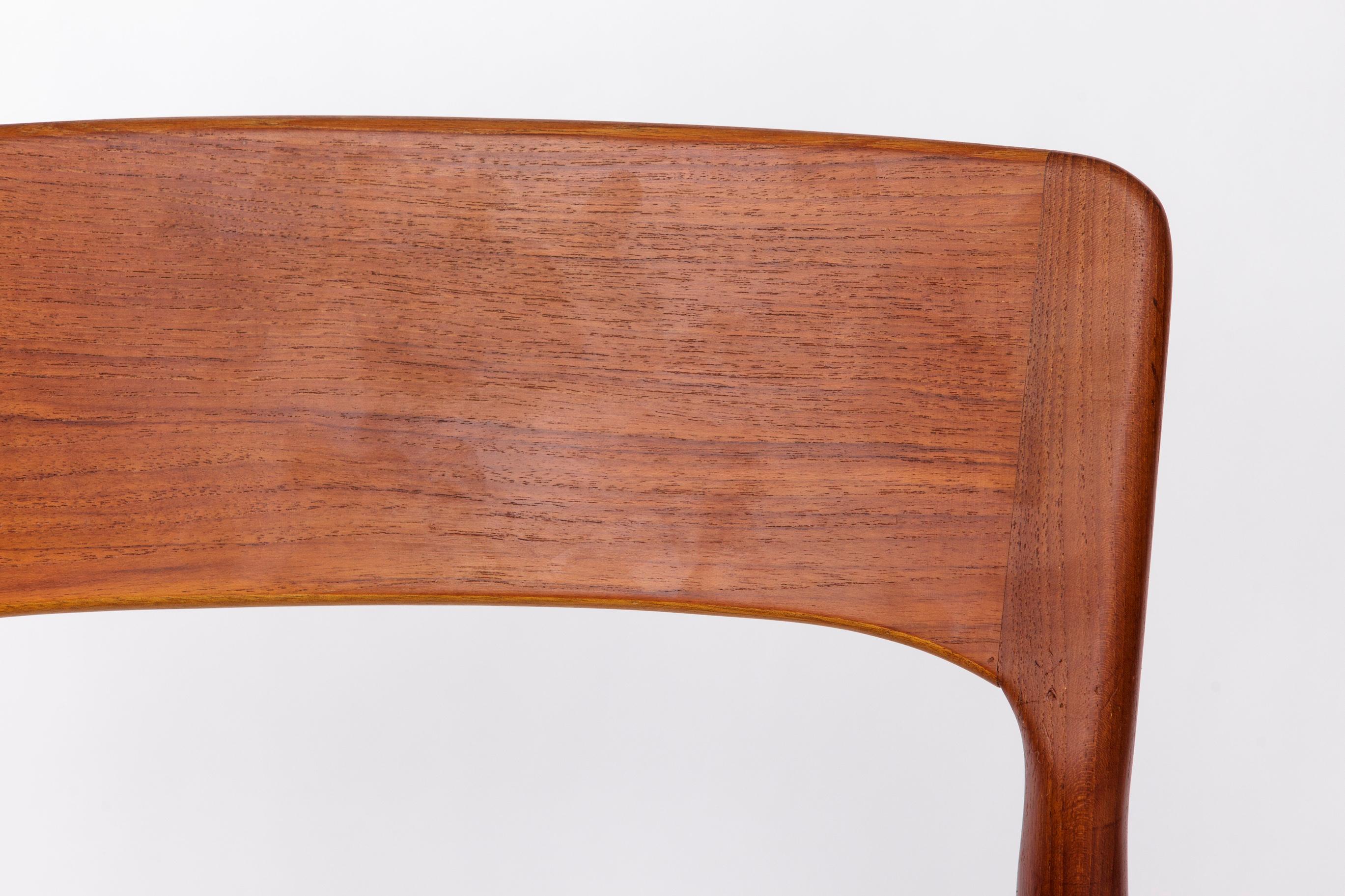 Polished Set of 4 Henning Kjærnulf Teak Chairs – 1960s Danish Design for KS Møbler For Sale