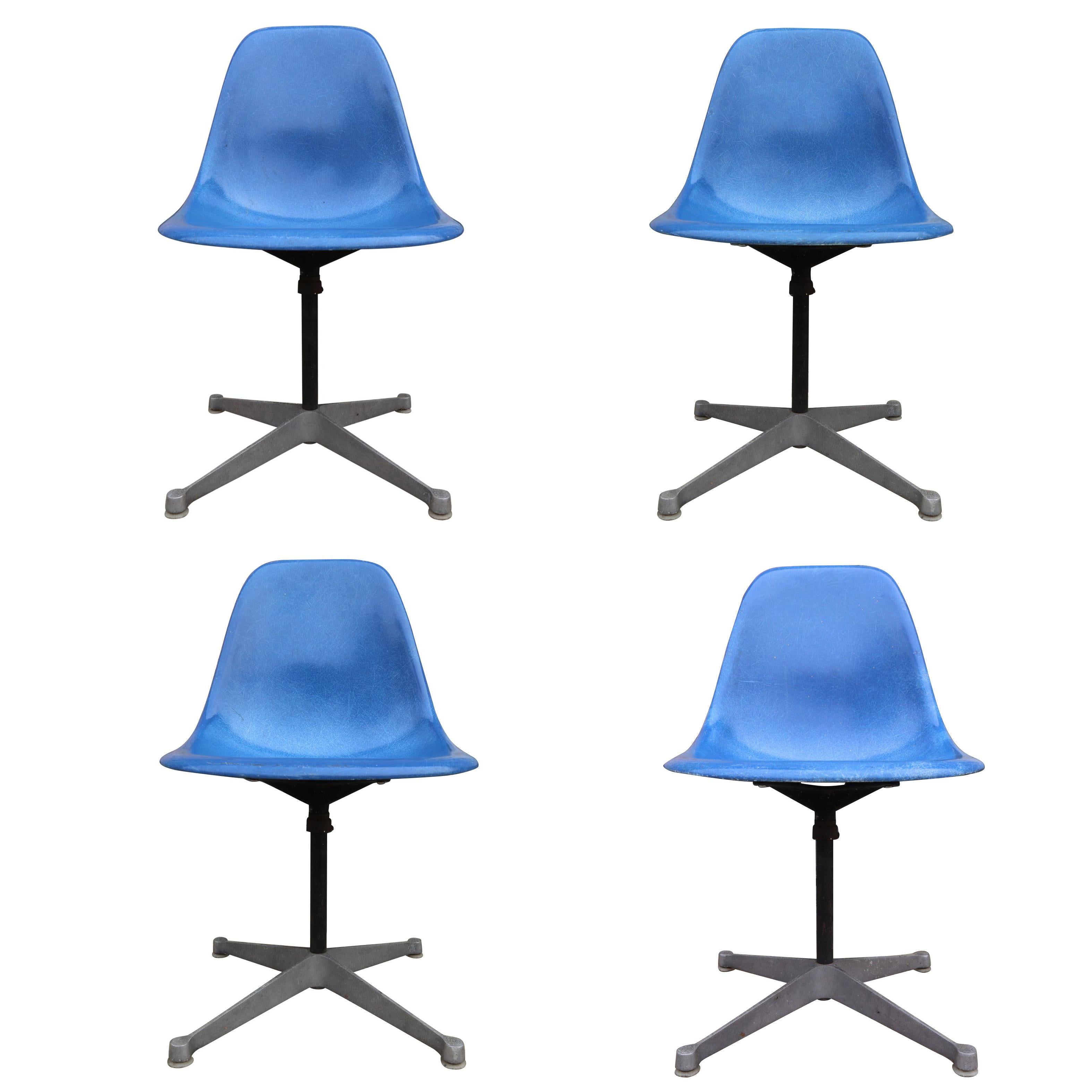 Modernist Eames Style Leather Desk Chair at 1stDibs