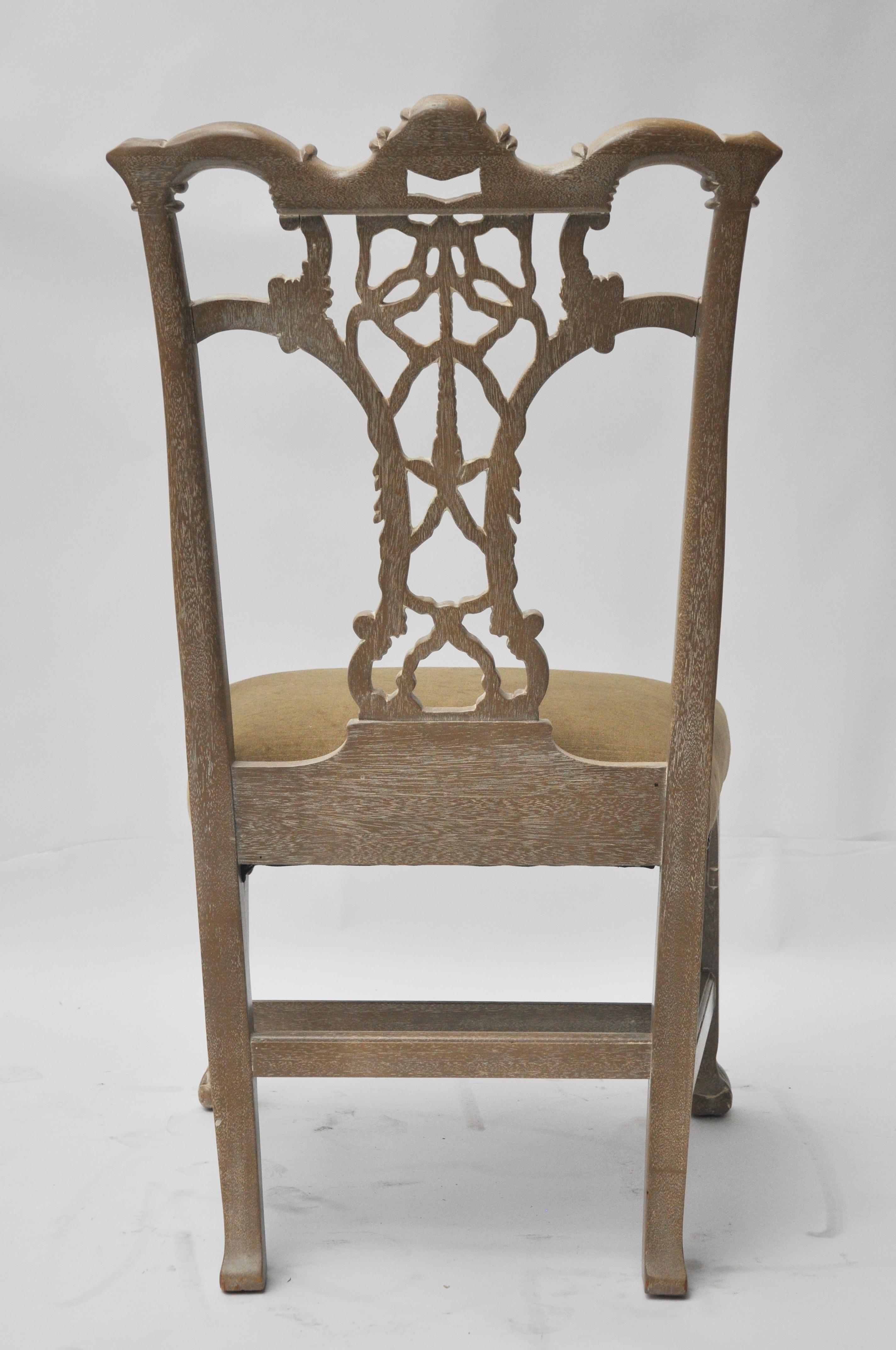 Set of 4 Hickory Chair Chippendale Chairs In Good Condition In Geneva, IL