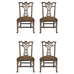 Set of 4 Hickory Chair Chippendale Chairs