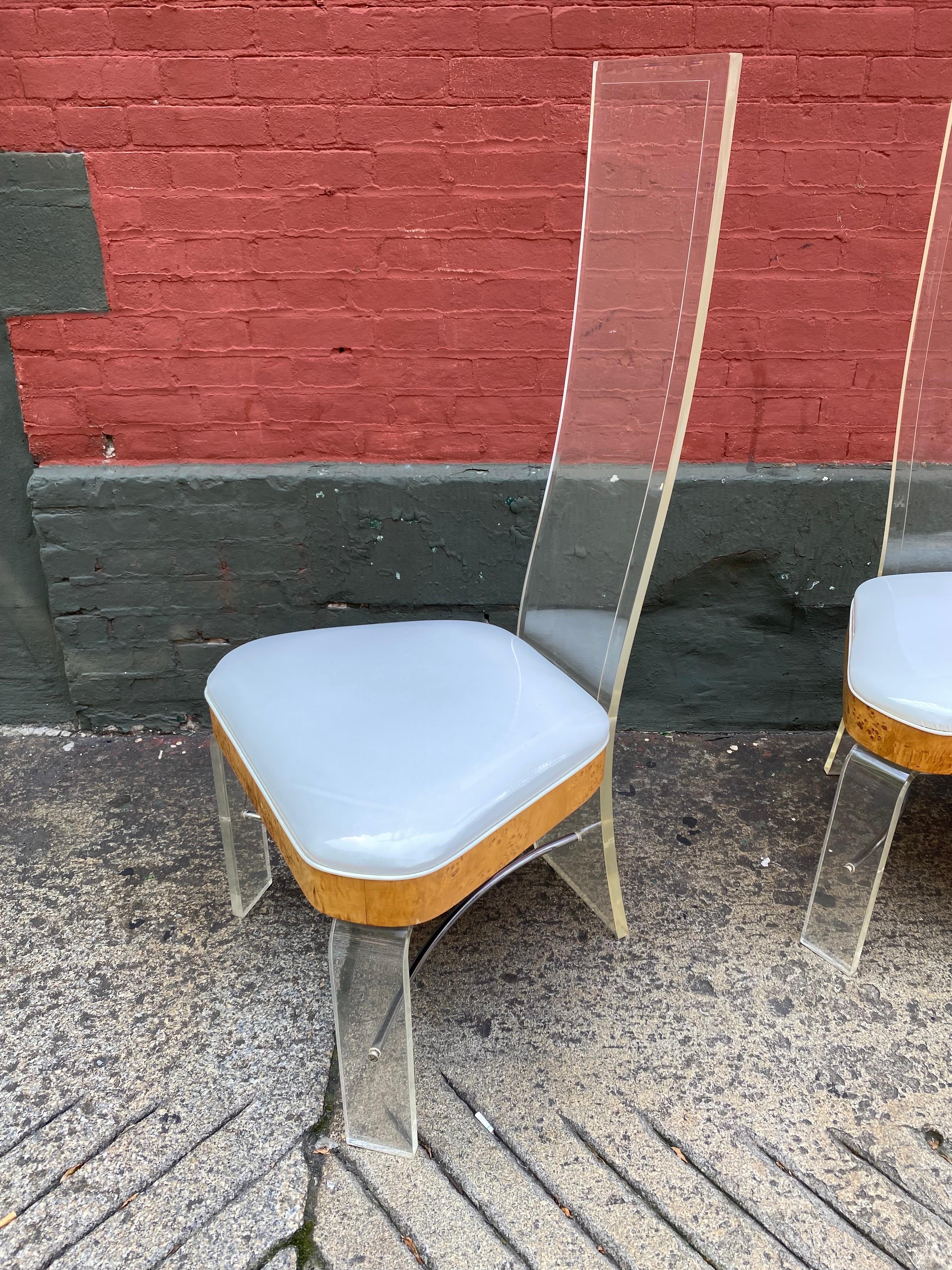 lucite chairs for sale