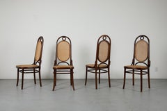 Set of Four Thonet Model 17 Dining Chairs, Bentwood & Cane, 1904