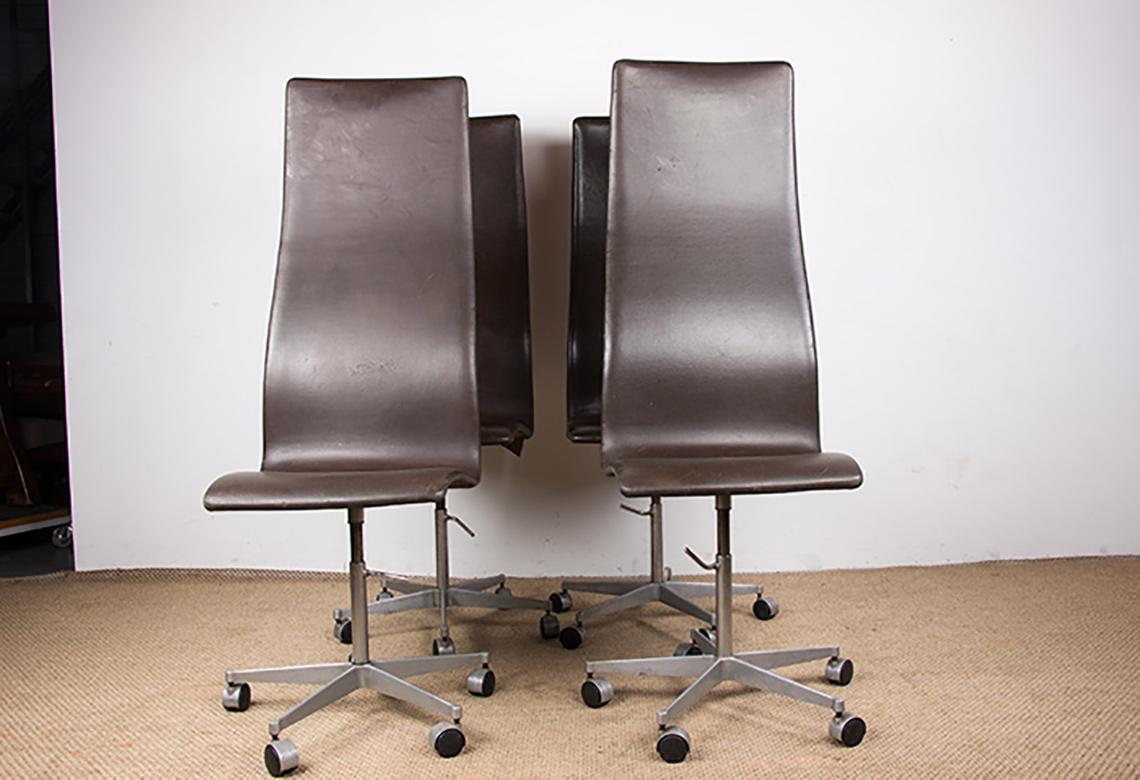 Set of 4 high-backed 