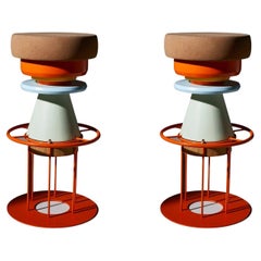 Set of 4 High Colorful Tembo Stool, Note Design Studio