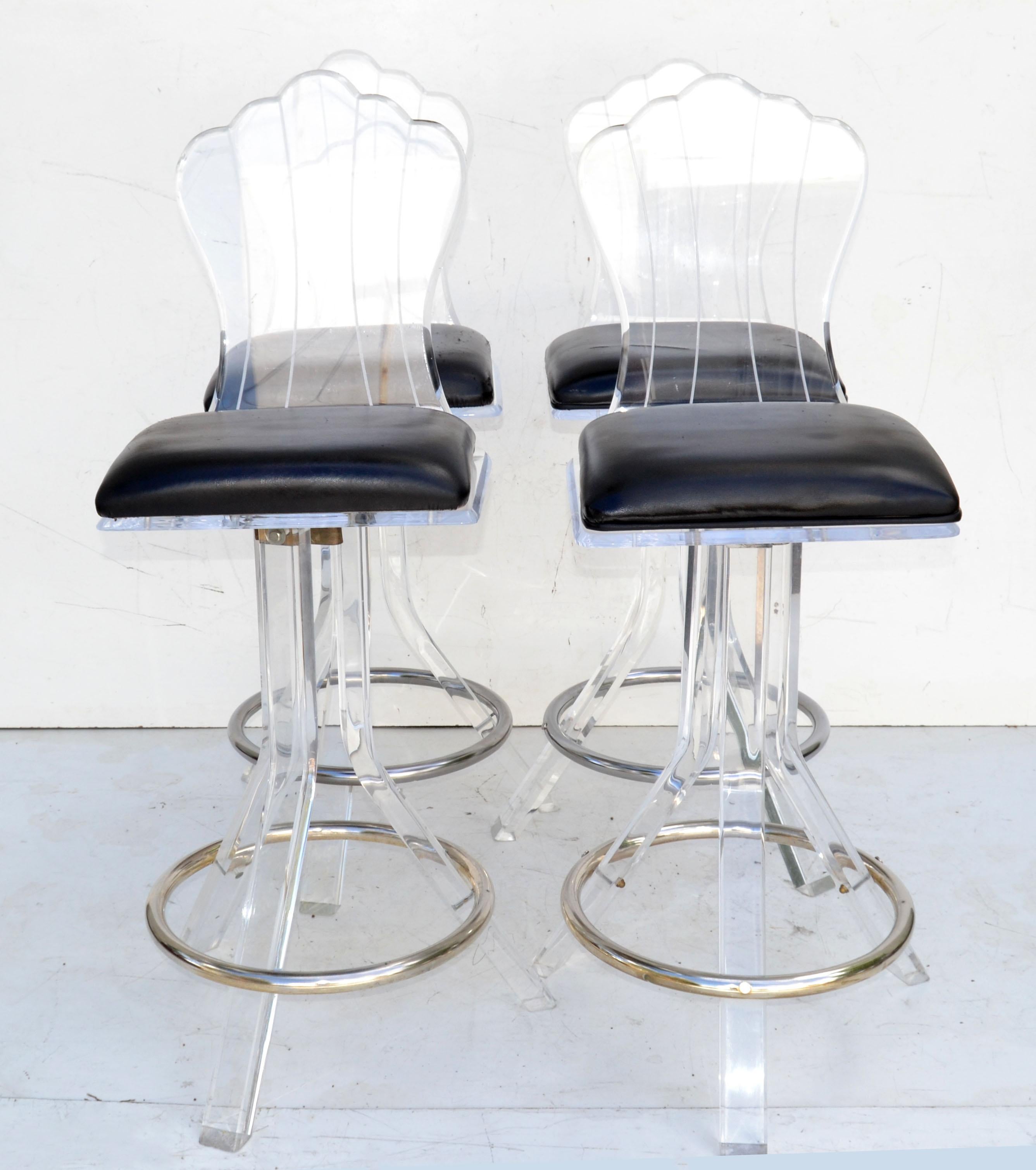 acrylic bar stools set of 4