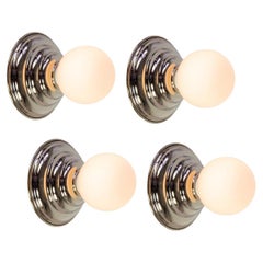 Set of 4 Hive Sconces by Research.Lighting, Polished Nickel, Made to Order