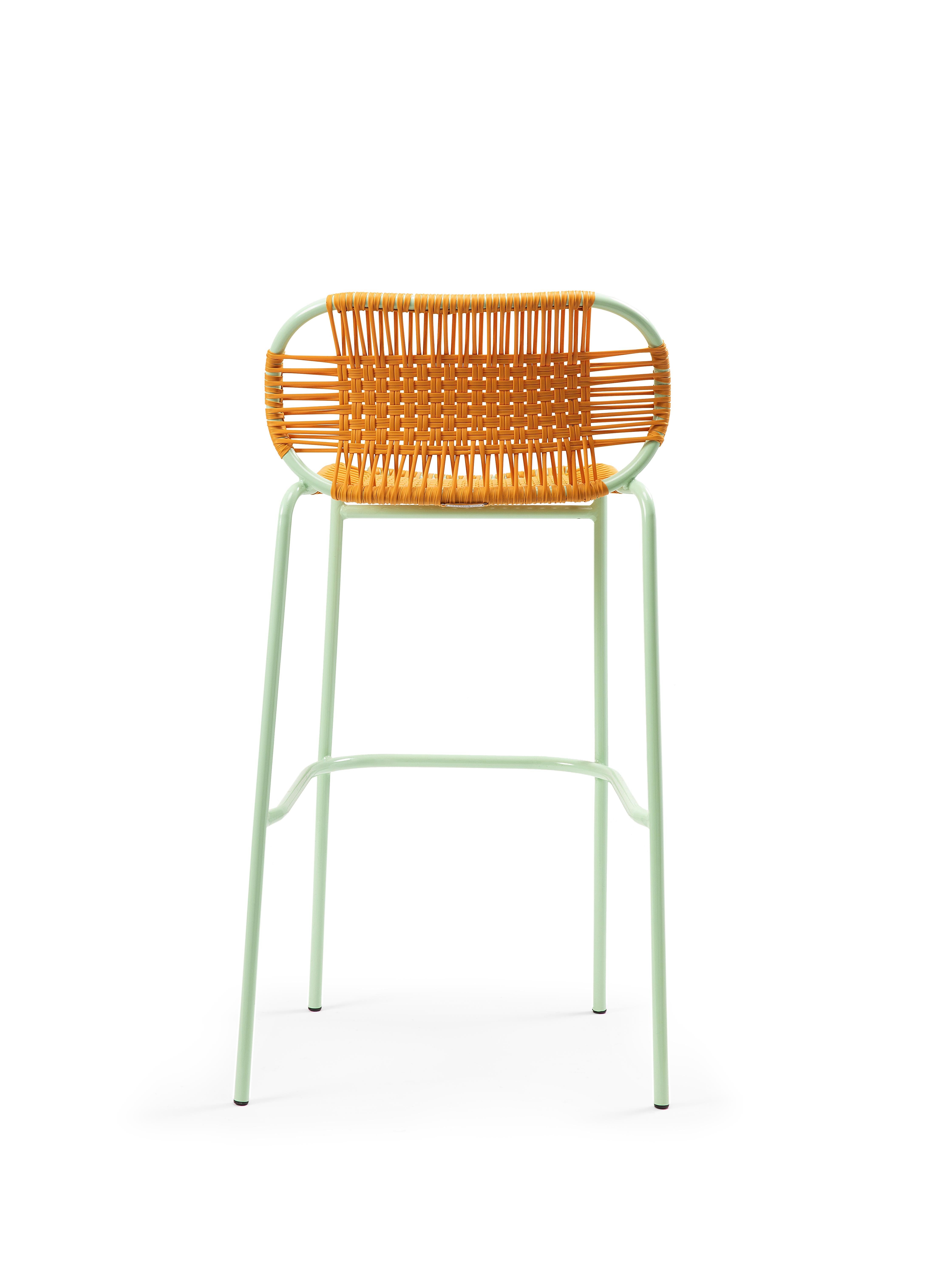 Set of 4 Honey Cielo Bar Stool by Sebastian Herkner In New Condition For Sale In Geneve, CH