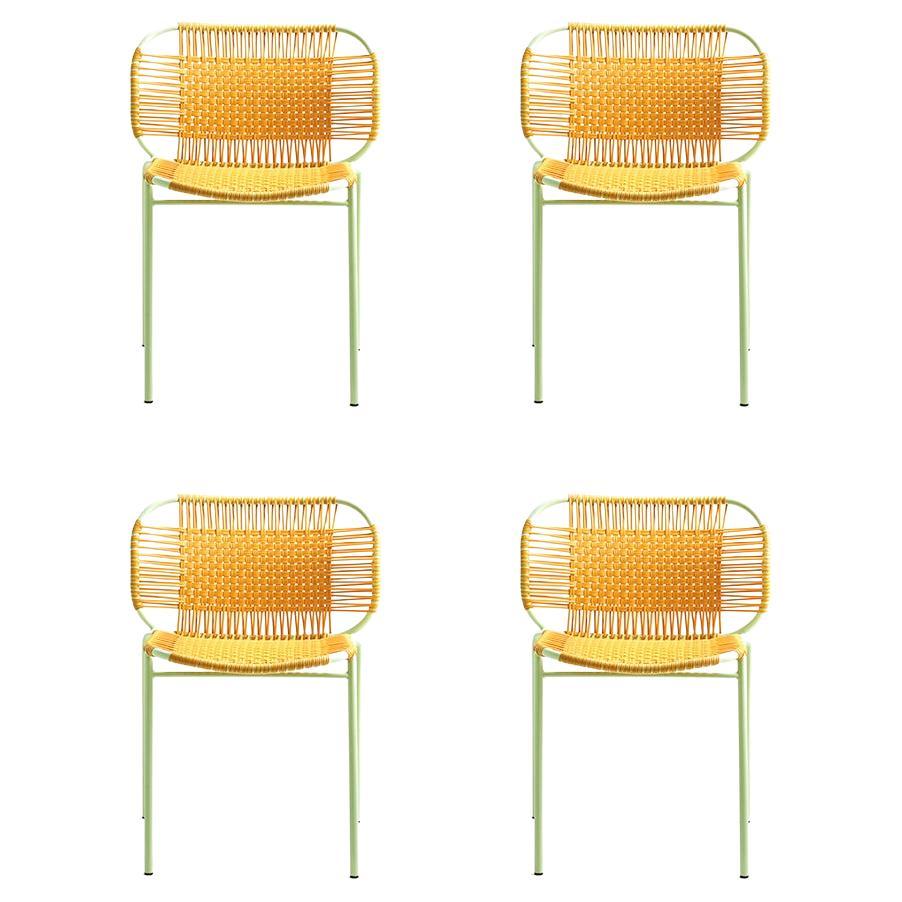 Set of 8 Vintage German Stacking Chairs at 1stDibs