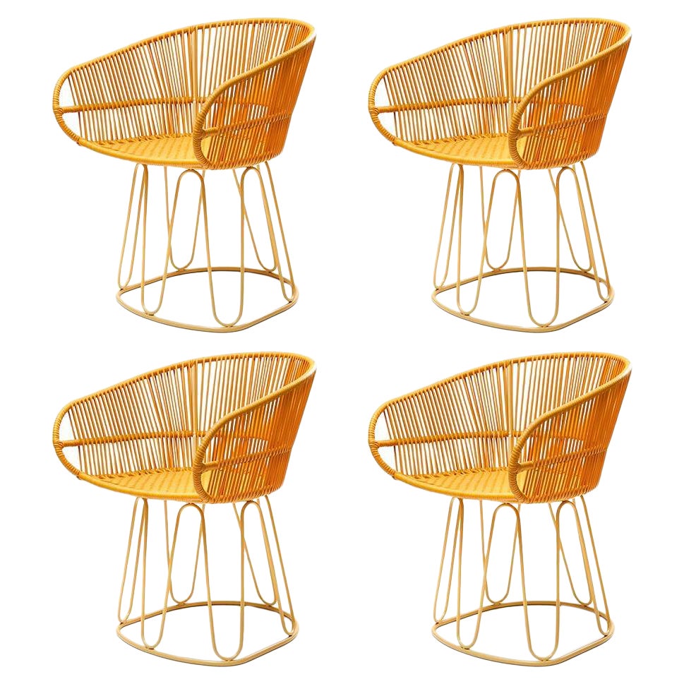 Juego de 4 Silla de comedor Honey Circo de Sebastian Herkner