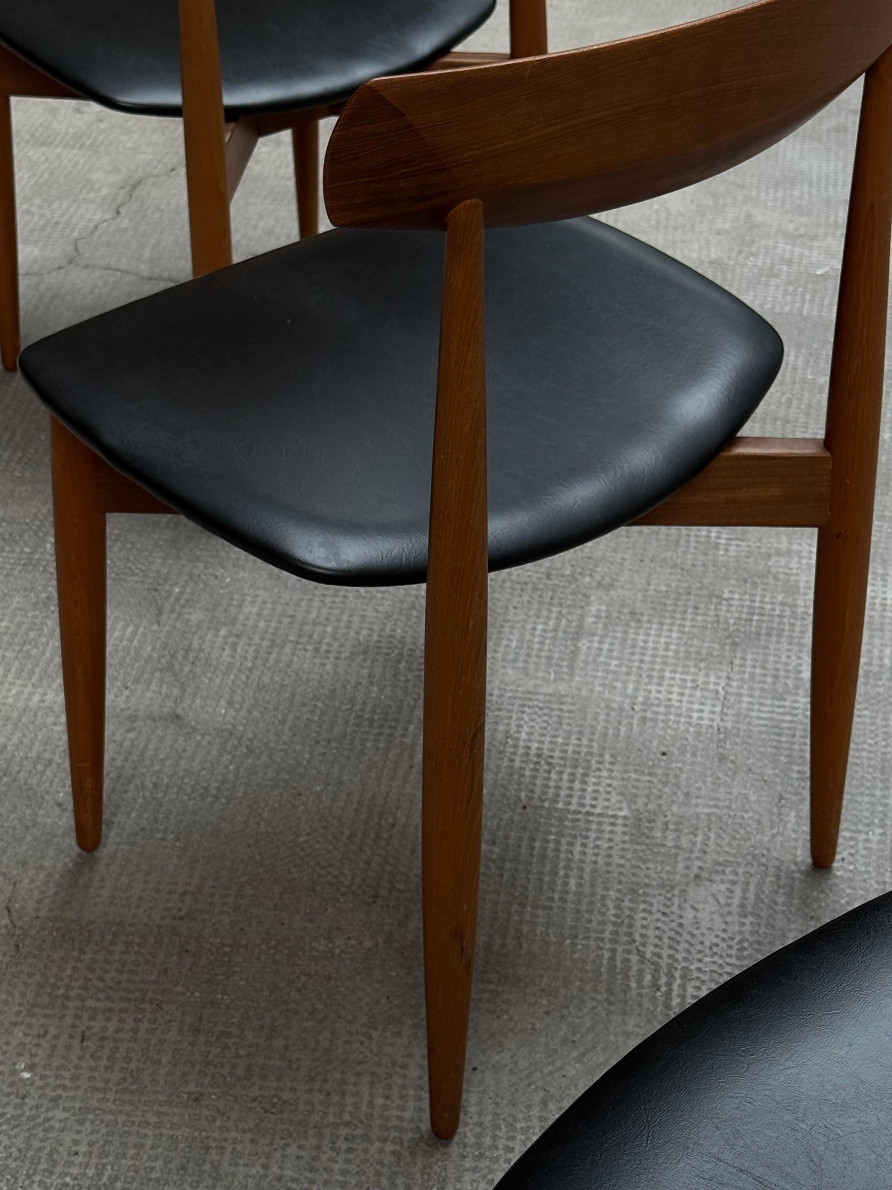 SET OF 4 H.W. KLEIN FOR BRAMIN TEAK WOOD DINING CHAIRS, DENMARK 1960s For Sale 6